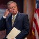 Sen. Lindsey Graham (R-SC) holding a manila folder and scratching his head on Capitol Hill July 01, 2020 in Washington, DC.